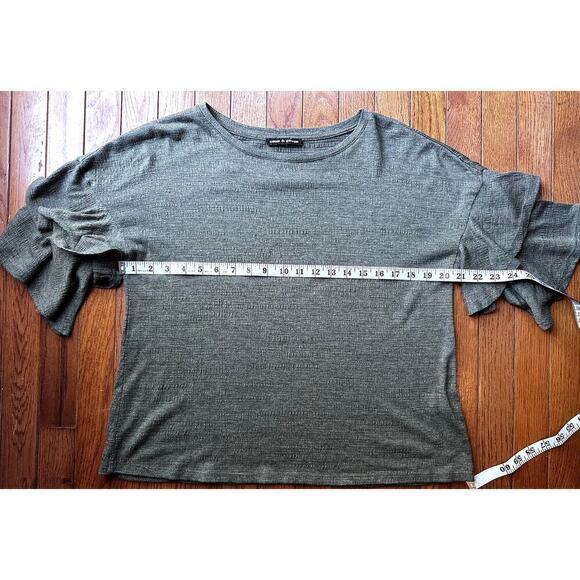 Cable & Gauge Blouse Size MEDIUM Olive green - Picture 6 of 9